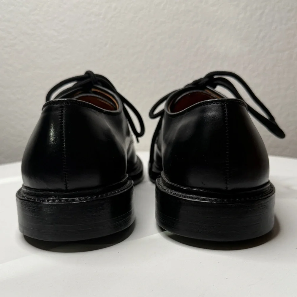 Allen Edmonds Brentwood Black Leather Oxford Moc Toe Dress Shoes Size 9